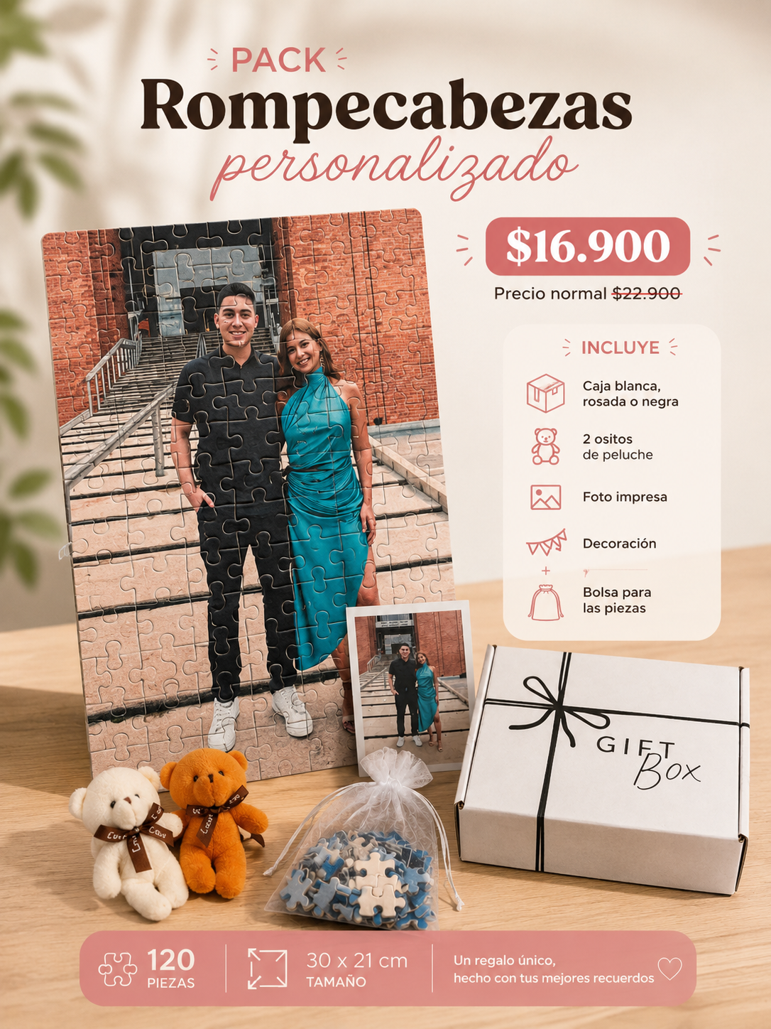 Pack Rompecabezas Personalizado